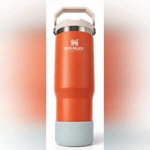 Stanley Iceflow Flipstraw Stainless Steel Tumbler 30oz Tigerlily 12hr/48 Cold